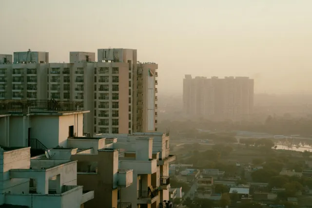 High-rise buildings in Noida
